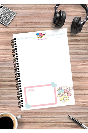 Home Sanrio Cinnamoroll Kuromi Melody Kitty - Pompompurin Twinstars Spiral Notebook