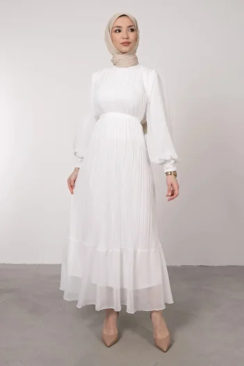 CYM Butik Φόρεμα Hijab από πλισέ σιφόν