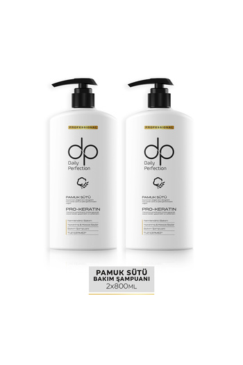 dp Daily Perfection 800 ml Cotton Milk Shampoo - X 2 Pieces