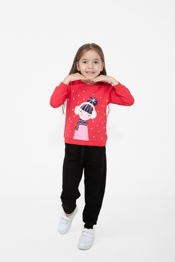 CiciTime Çocuk Modası Bottom Top Suit for Girl 2-6 Years Old Daily School Nursery
