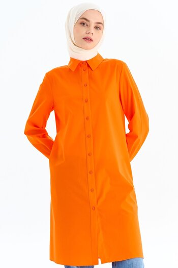 Tuğba Uzun Basic Gömlek - Oranj
