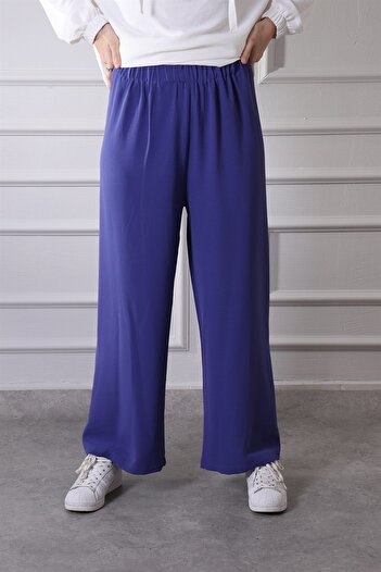 Loreen 28088 Elastic Waist Wide Leg Ayrobin Trousers Parliament