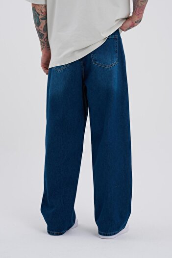Machinist Erkek Oversize Baggy Jean Dark Blue