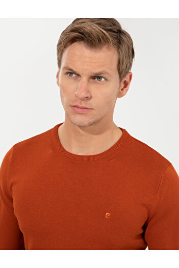 Pierre Cardin Copper Slim Fit Crew Neck Basic Knitwear Sweater 50257290-Vr182