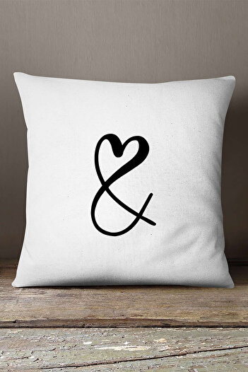 INSENSE HOME Husă de pernă Velvet Babyface White Black & Mark imprimată digital - Albă - Cgh322