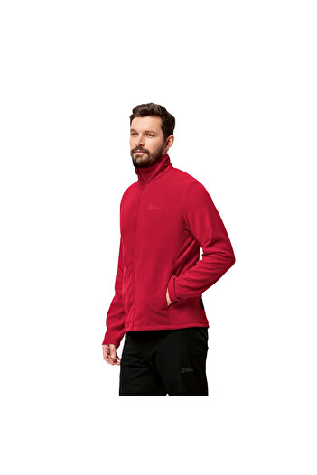 Jack Wolfskin Taunus Fz Men's Red Fleece Jacket Men's Fleece Jacket 1711451