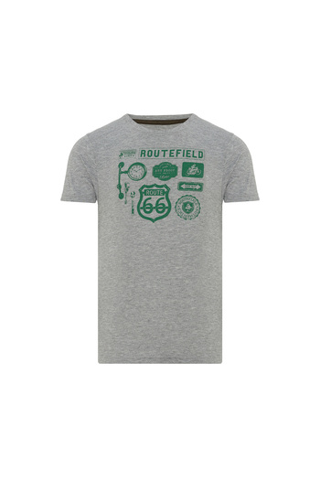 ROUTEFIELD Чоловіча сіра футболка Truck ЧОЛОВІЧА ФУТБОЛКА RFTRUCK23