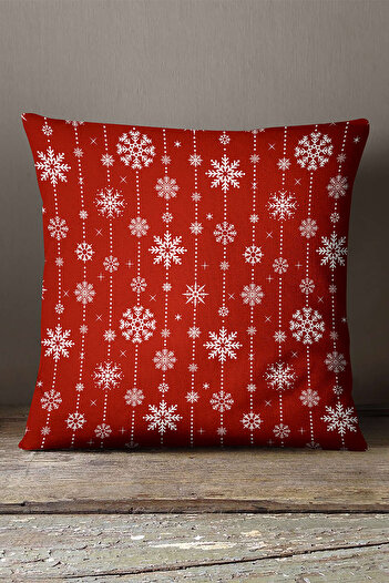 INSENSE HOME Velvet Babyface Red White Christmas Themed Digital Printed Throw Pillow Pillow Case - Cgh311