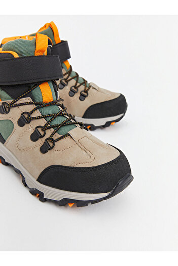 LC Waikiki LCW STEPS Bej Bağcıklı ve Cırt Cırtlı Erkek Çocuk Trekking Bot