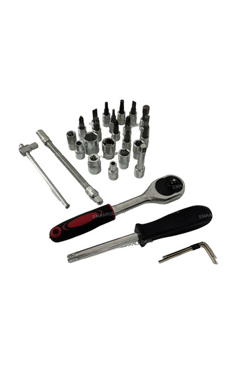 işgör 46 Parça Cr-v 1/4 Cırcırlı Ve Bits Uçları Tam Set Ç Lokma Anahtar Takımı