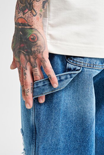 Machinist Ανδρικό Blue Jean - Loose Fit Παντελόνι