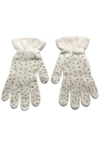 AXE SPORTSWEAR Χειμερινά μαλακά πλεκτά γάντια Stone Gloves - Κεντημένα με πέτρα και μαλλί