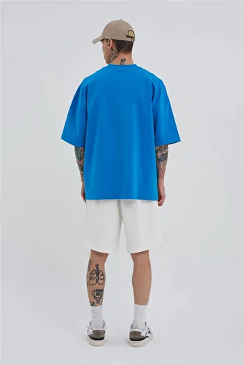 Machinist Men's Basic Oversize Ecru Shorts