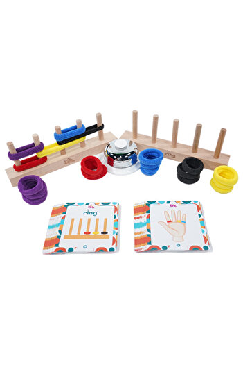 Zetzeka Zet Brain Teaser Ring Wooden Brain Teaser and Mind Game Age 3+ 2 Players