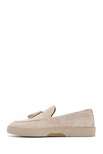 Derimod Fly Beige Suede Leather Men's Loafer - Casual 24sfd 632110