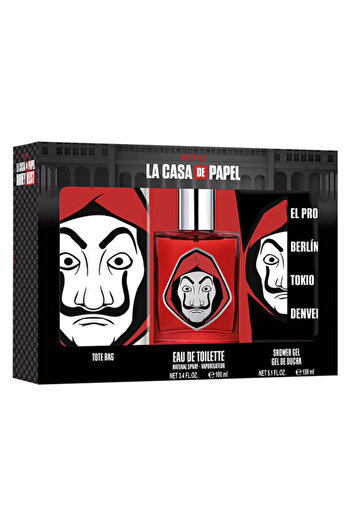 Air-Val Netflix La Casa De Papel Edt 100 ml + Shower Gel 150 ml + Tote Bag Gift Set