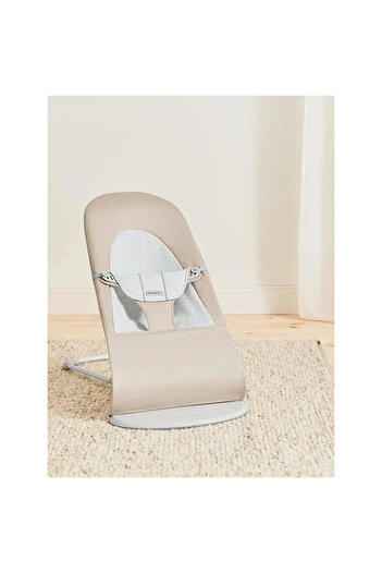 BabyBjörn Babybjorn Bouncer Balance Soft - Woven/Jersey (Beige/Grey)