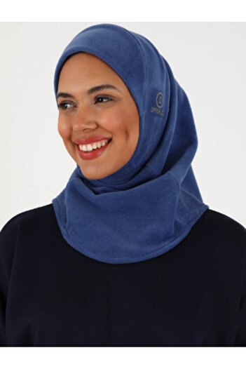 Differenza Boneta cu holograma Hijab din lână termică Indigo