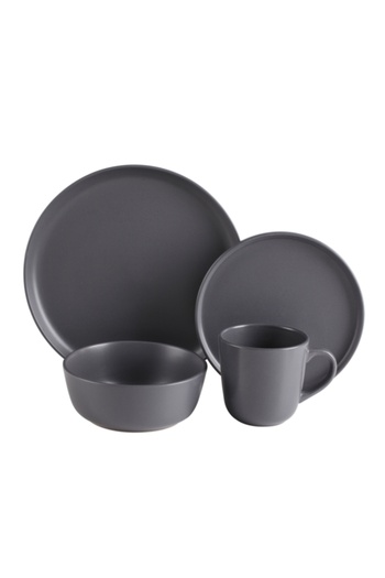 Bien Servi 16-Piece Elegant and Modern Design Stoneware Dinner Set