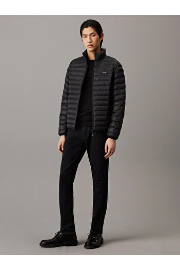 Calvin Klein Men's Quilted Fabric Zipper Closure Black Jacket K10K 113474 -Beh