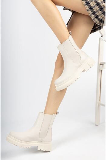 Moda Değirmeni Γυναικείες ελαστικές μπότες Md1025-116-0007