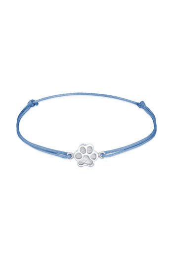 ELLI Bratara Doamna Simbol Laba Cu Textila In Argint Sterling 925