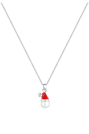 ELLI Necklace Christmas Hat crystals 925 Sterling Silver