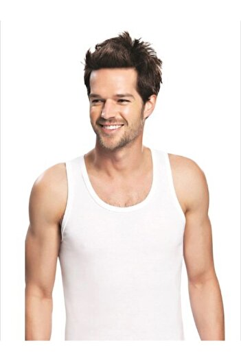 KEYAL Tutku Classic Strappy Men's Undershirt 100% Cotton Combed White Undershirt // 3 Pieces