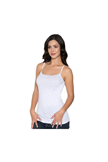 SİERNA Women's 6-Piece Jacquard Rope Strap Tank Top -001 Sierna