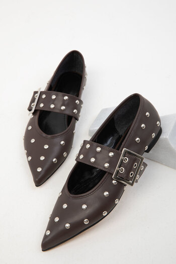 SOHO 19993 Model Brown Color Women's Ballerinas