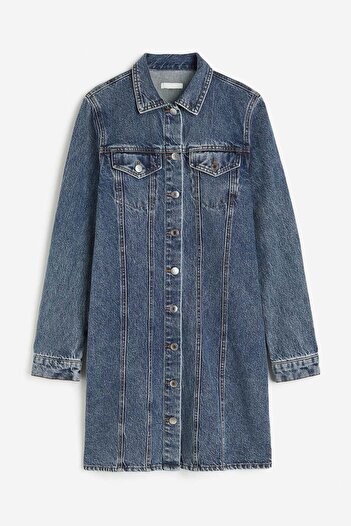 H&M Cotton denim dress