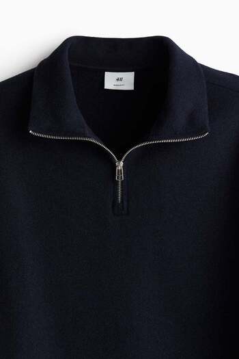H&M Regular Fit Zip-top turtleneck jumper