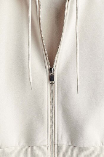 H&M Cropped zip-through hoodie