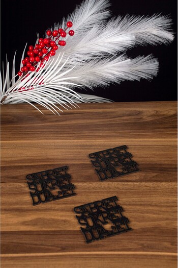 ADENZ 3-Piece Wooden Coasters / Trivet / 3 Pieces 10cm X 10cm