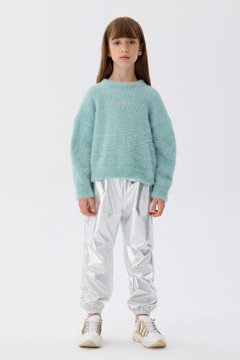 Tyess BG Store Kız Çocuk Mavi Sweatshirt
