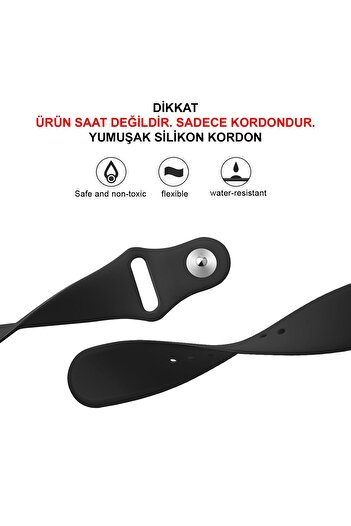 NovStrap Samsung Galaxy Watch 7 Fe 6 5 Pro 4 Seri 40 42 43 44 45 46 47 Mm Uyumlu Kordon (20 MM) Silikon Kayış