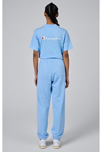 Champion Icons Elastic Cuff Pants Mavi Kadın Eşofman Altı-117128-BS083