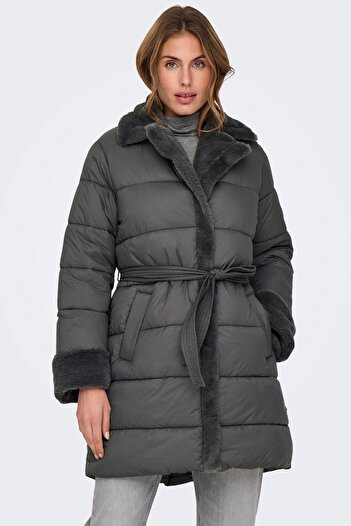 ONLY Women's Cuba Faux Fur Puffer Coat