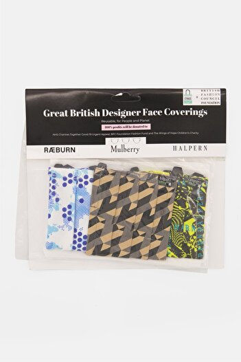 Bags Of Ethics 3 Piece Great British Designer Coverings With Protective Pouches, Multicolor