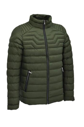 DYNAMO Men's Khaki Sports Puffer Coat 3128 Bgl-St04000