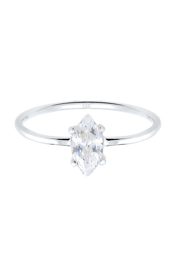ELLI Prsten Marquise Zirconia Minimal 925 Sterling Silver