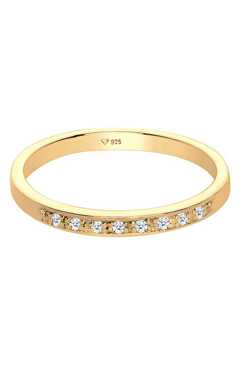 ELLI Dámský prsten Classic Precious s diamantem (0,04 ct.) ze sterlingového stříbra 925