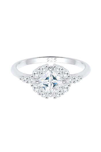 ELLI Inel Femeie Logodna Romantic Zirconiu Cristale Argint Sterling 925