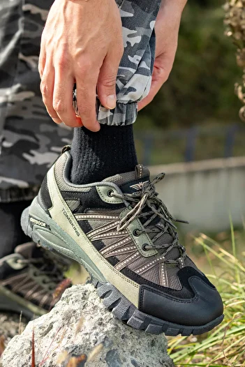 Tomsking Ανδρικά Χακί Outdoor Trekking Ανθεκτικά στο νερό και στο κρύο άνετα χειμερινά μποτάκια