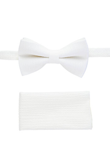 Hatemoğlu Ecru Bow Tie Wipes Set