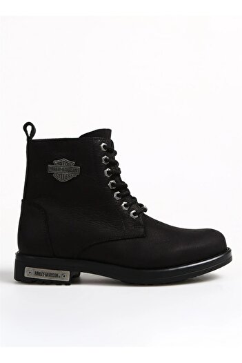 Harley Davidson Ανδρικές γνήσιες δερμάτινες μπότες Alanza Black Nubuck