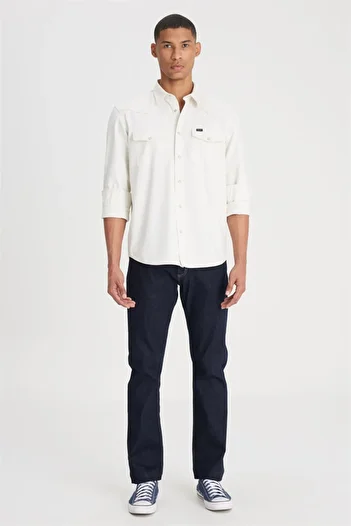Lee Beige Color - 100% Cotton, Loose Fit, Relaxed Fit Shirt