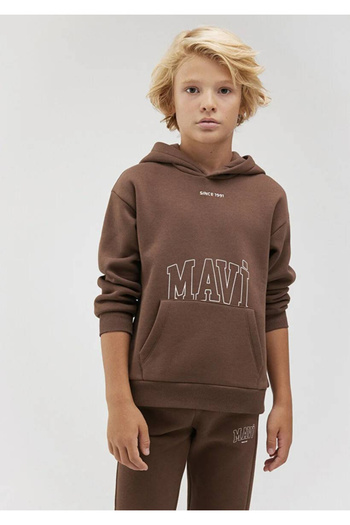 Mavi Кафяв суичър с лого 6S10053-70243