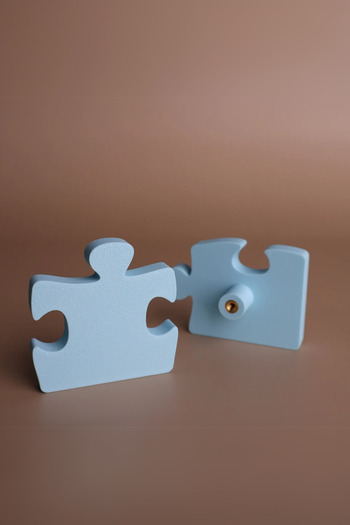 Pomerol Pachet de 6 mânere pentru dulap puzzle – design colorat și distractiv, mâner pentru mobilă,