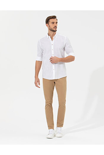 Pierre Cardin Camel Slim Fit Basic Chino Παντελόνι 50268098-VR015